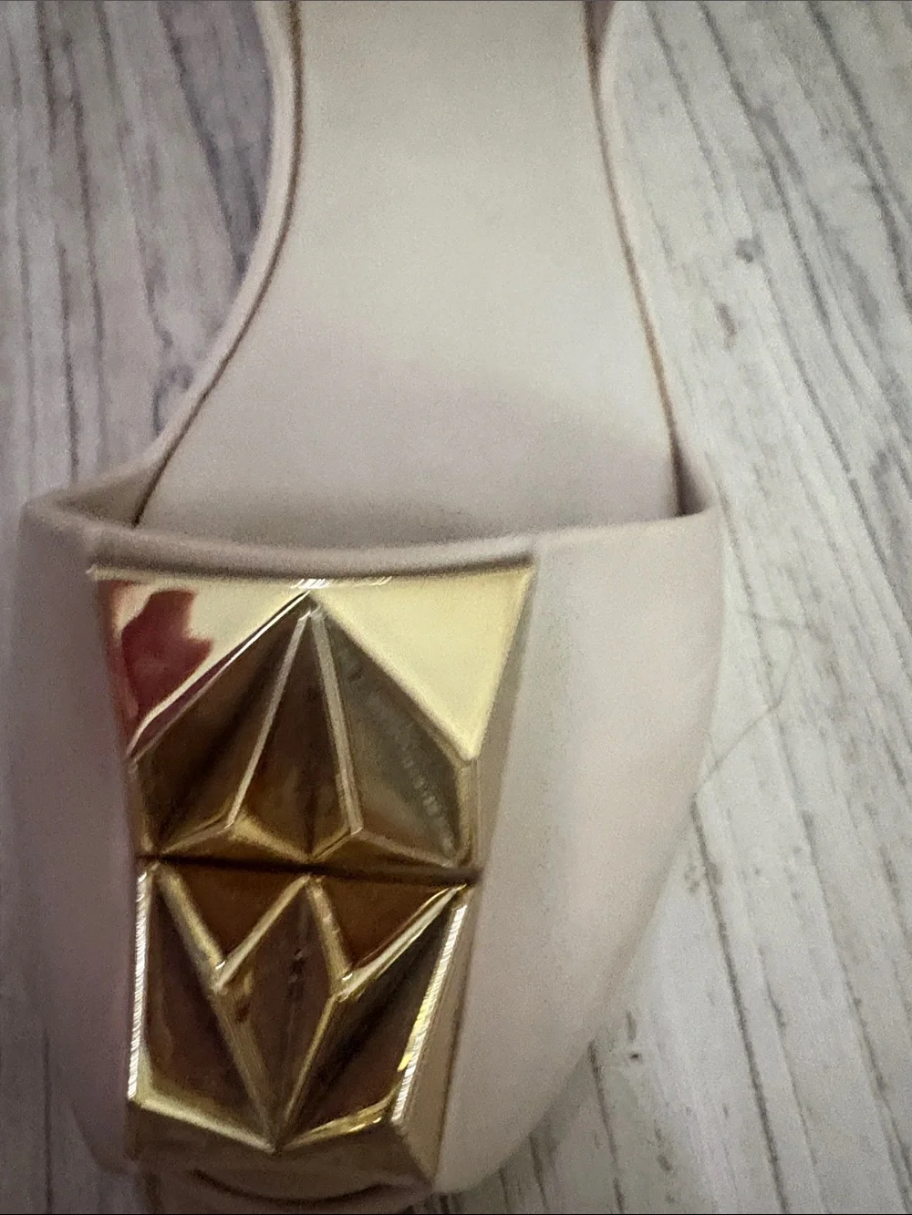 Mel by Melissa golden Bow open toe flat